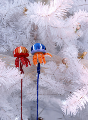 科诺潜水浮水跟屁虫小潜伴Jellyfish水母挂件钥匙扣装饰礼品