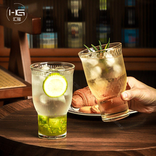 大容量玻璃果汁杯高颜值水杯