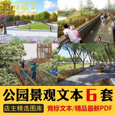 WB015现代公园景观竞赛方案滨水湿地湖体城市绿地设计文本