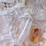 Японские милые кружевные сексуальные белые трусы, шорты