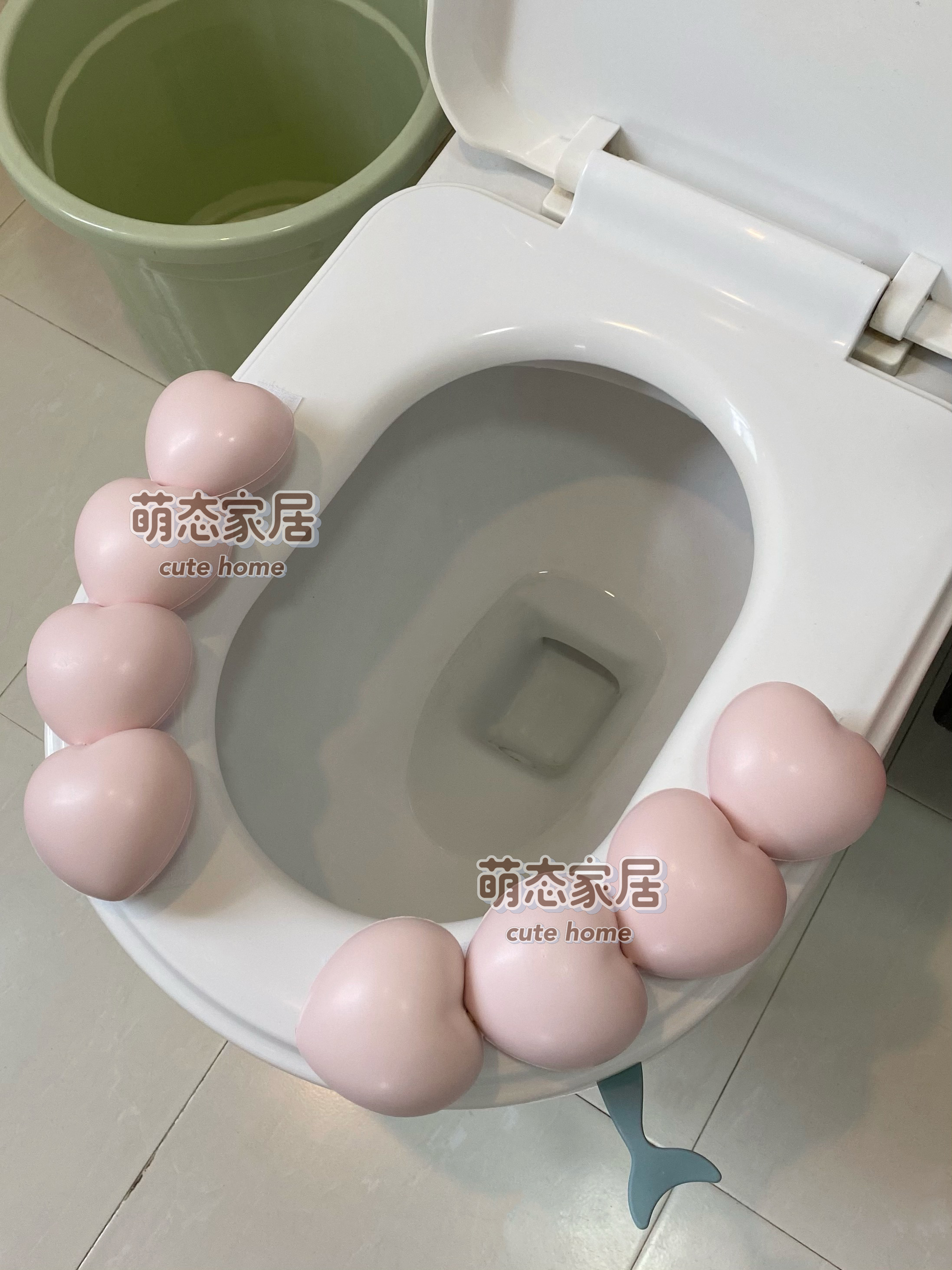 爱心马桶垫春夏秋冬pu网红ins
