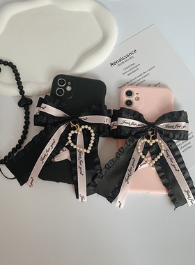 甜酷少女蝴蝶结适用于OPPOr9/R11/R15/R17pro/K3/K7x/K9s/K10活力手机壳Reno3/4/5K/6/7SE/8/9pro/Ace2手链套