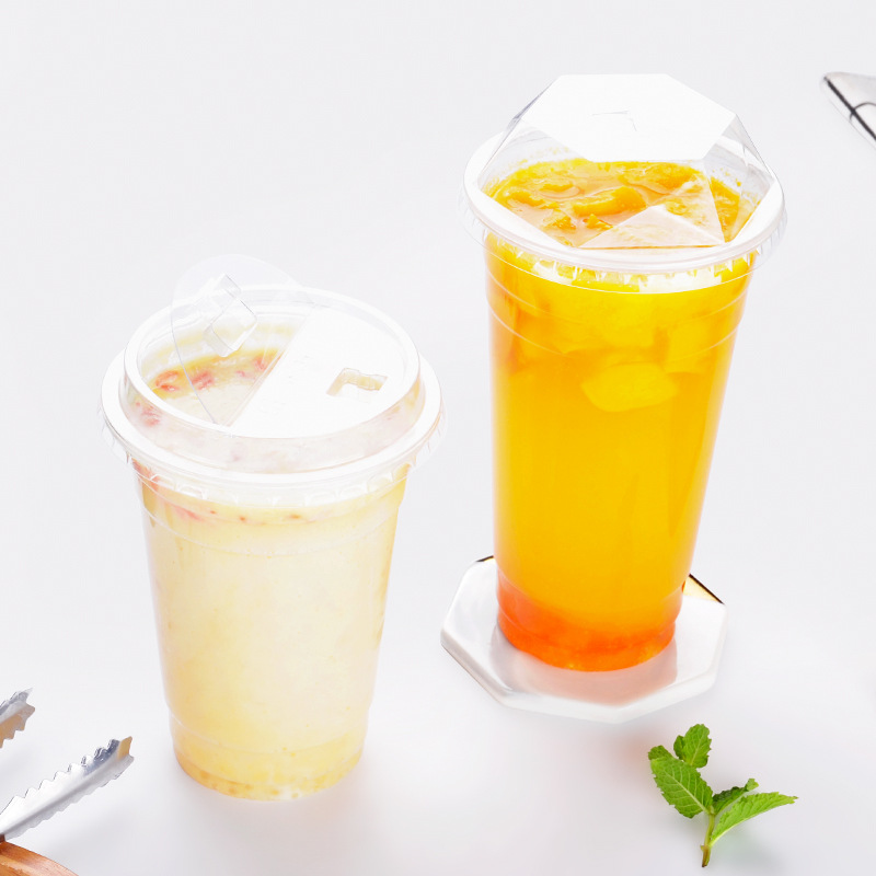 网红奶茶杯一次性透明塑料饮料杯