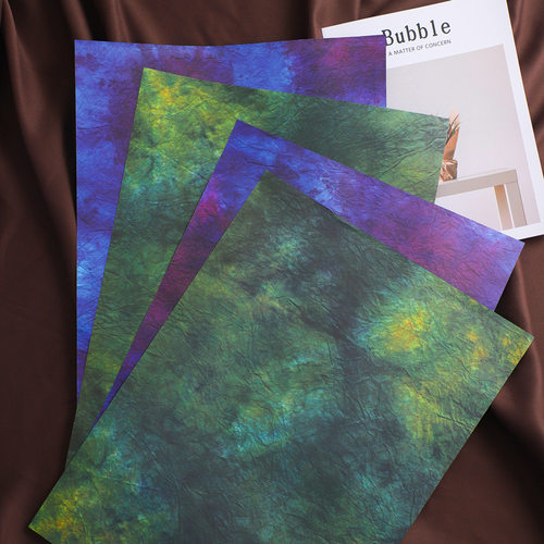 平面水墨牛皮纸黄恋绿鲜花花束石