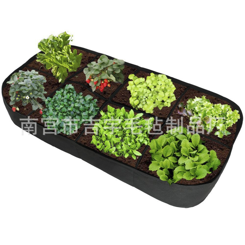 毛毡材质多格式种植袋长方形分体式蔬菜生长植物袋 农场种植花盆