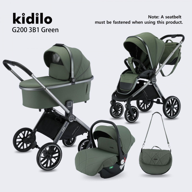 Kidilo婴儿车多功能可坐躺儿童车高景观宝宝推车儿童手推车