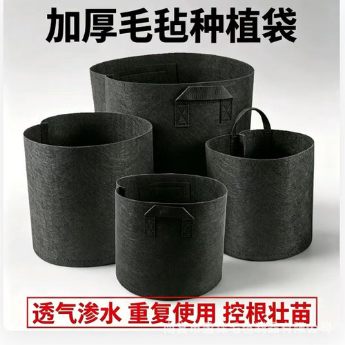 加厚无纺布毛毡种植袋