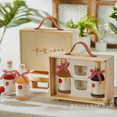 透明伴手礼手提木盒粽子木盒结婚永生花礼品盒木质端午礼盒包装