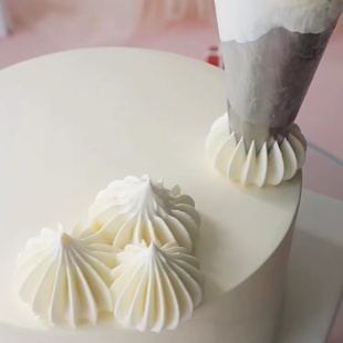 烘焙奶油大号不锈钢16齿F11 20齿裱花嘴直齿曲奇复古花边圣诞蛋糕