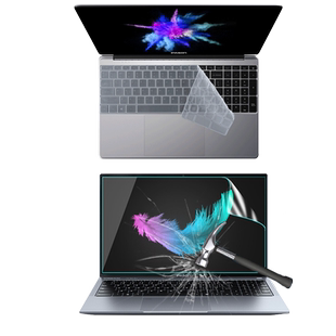 适用于攀升MaxBook P1 Pro笔记本键盘保护膜15.6英寸10代11代酷睿i3键位防尘垫高清磨砂护眼蓝光钢化屏保贴膜