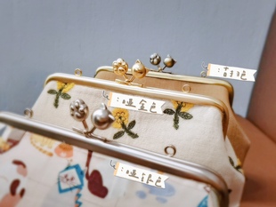 【送图纸】 立体猫咪头无孔口金 超可爱 日本原版引进 螺丝款口金