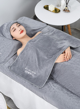 美容院专用毛巾批发定制logo吸水包头巾美容用的白色浴巾按摩推拿