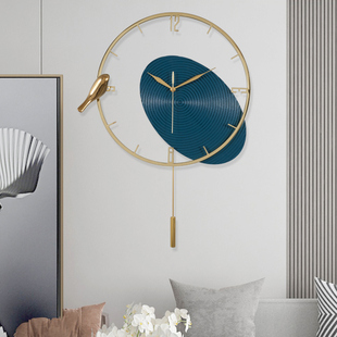 现代简约合金家用挂钟客厅创意个性 饰时尚 时钟挂表 背景挂墙钟表装
