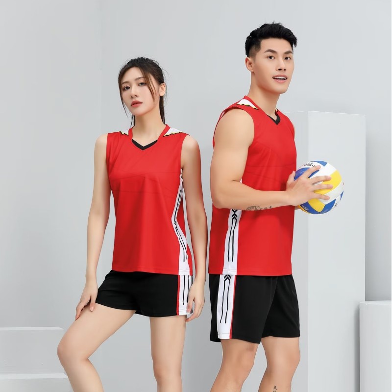 印字印号专业比赛男女排球服图片