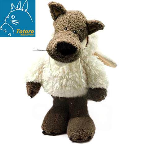 毛绒玩具披着羊皮的狼公仔35CM