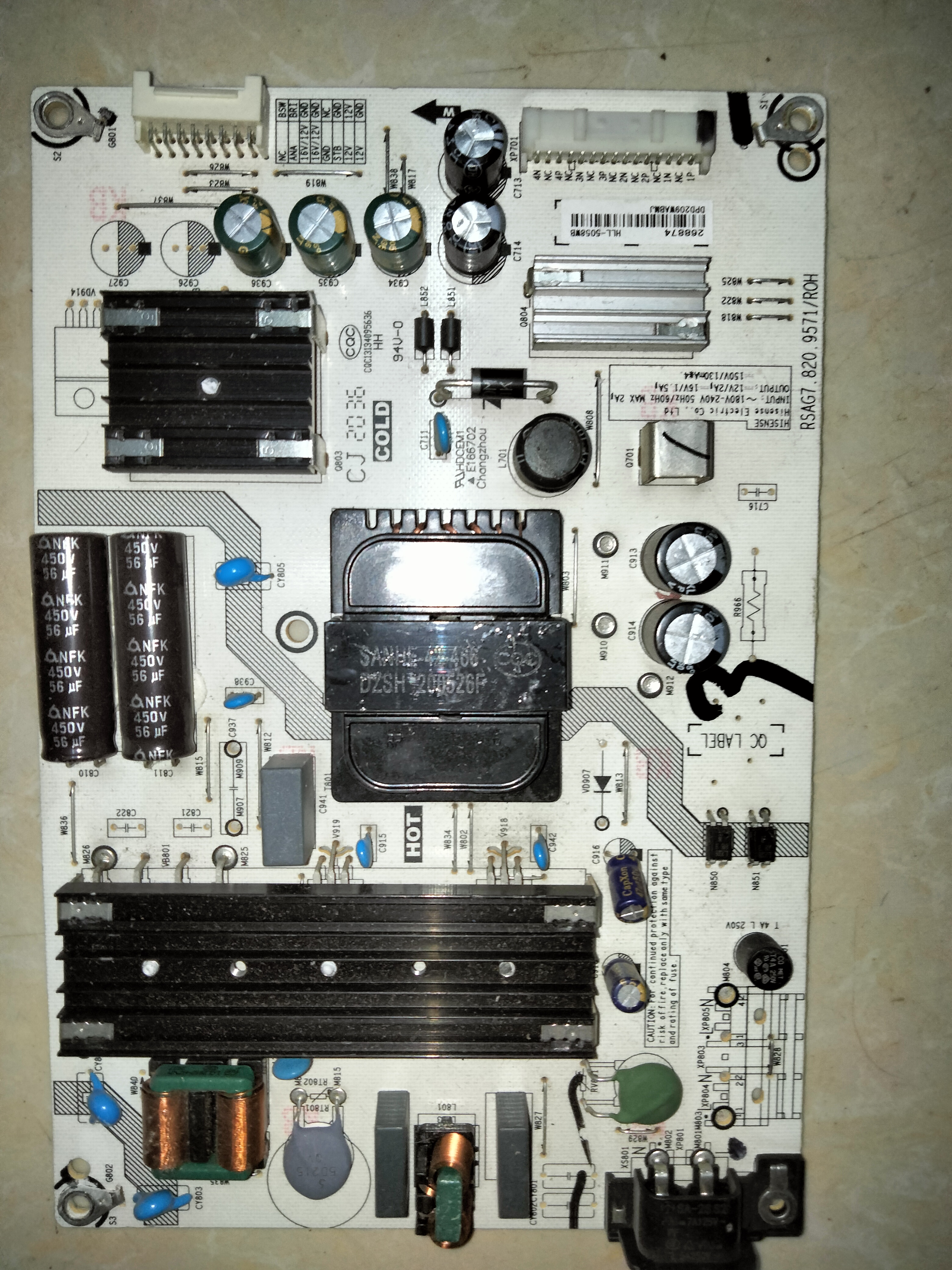 海信N55F 55E4F 55E4F 55E5F55U6900C 50A7F电源板RSAG7.820.9571