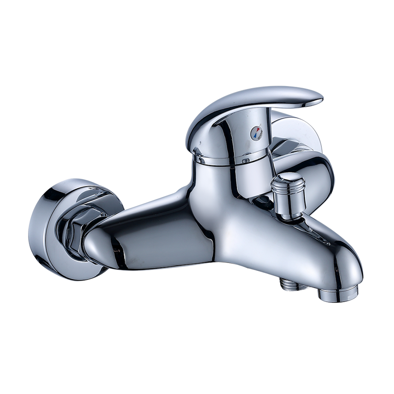 淋浴龙头铜铸混水阀冷热混合沐浴三联花洒洗澡浴缸卫浴浴室水龙头