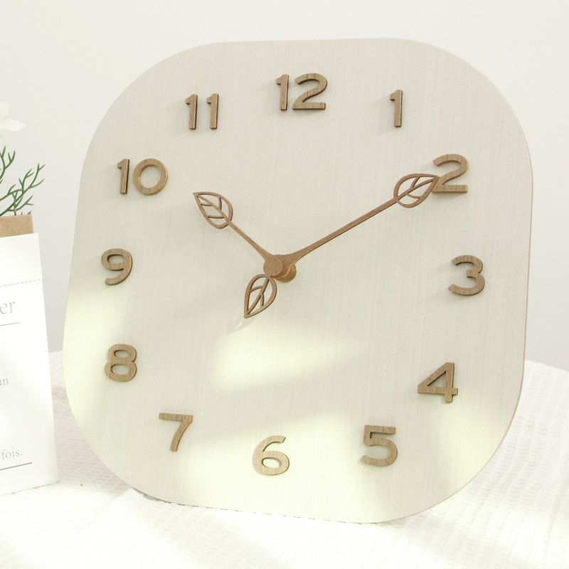 MJK木制北欧客厅木质立体数字