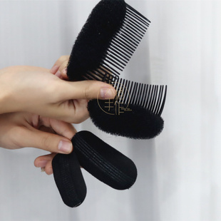 大猪手作海绵垫发片BB夹垫发包蓬蓬贴汉服造型发型头顶增高夹发垫