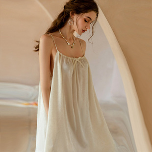 吊带睡裙少女 高级感纯欲风大码 凯朱莉性感睡衣女春秋款 2025新款
