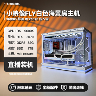 9600X/5070名人堂/映像FLY白色海景房主机[浩渺]