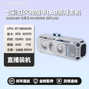 9800X3D+七彩虹RTX5070TI/5090D V2白火神/火神战甲LAB机箱[粉墨]