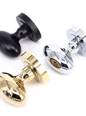 隐形门锁背景门锁单面暗锁美式田园金色把手黑色室内球形锁