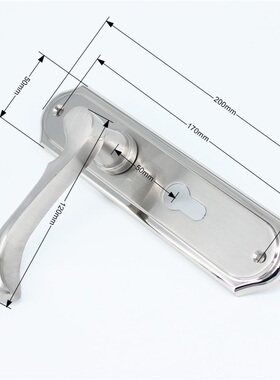双舌静音轴承 镍拉丝欧式简约现代室内房门锁执手