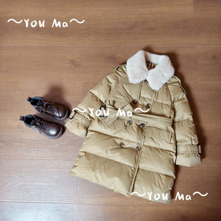 儿童羽绒服2025冬季男女童韩版洋气加厚保暖宝宝中长款风衣羽绒服