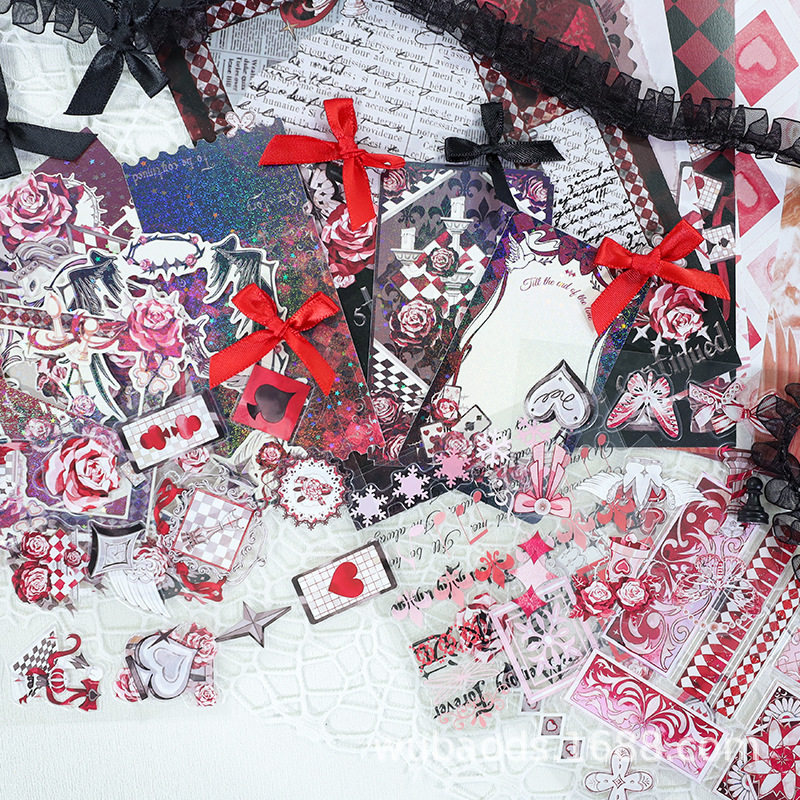 懒人痛包diy材料谷美吧唧徽章装饰贴纸手账素材贴纸包素材纸全套