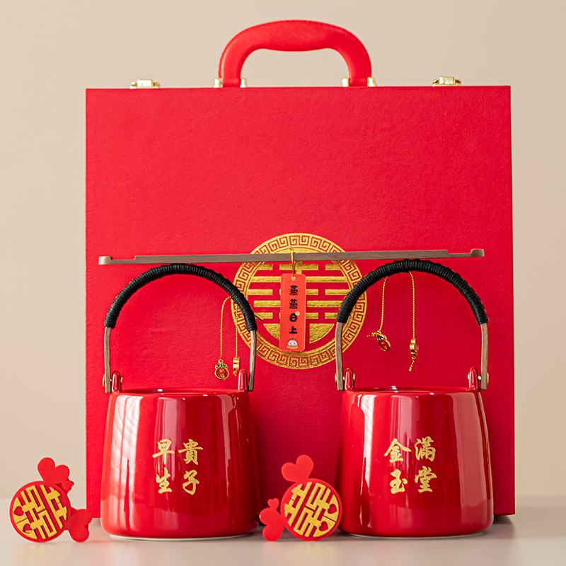 结婚子孙桶陪嫁结婚用的喜桶出嫁用喜事摆件结婚婚庆用品大全