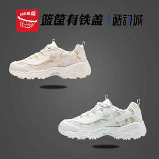 Skechers斯凯奇女鞋2024新款fafa熊雏菊刺绣运动熊猫老爹鞋150234