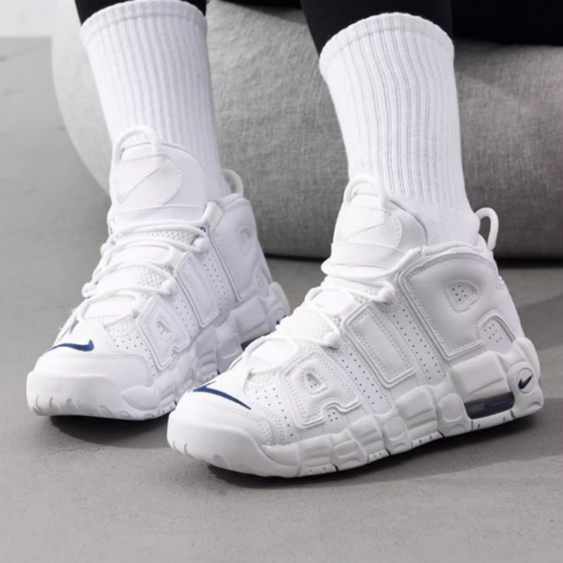 耐克青少年大童鞋2025春新款AIR MORE皮蓬大AIR运动鞋DH9719-100