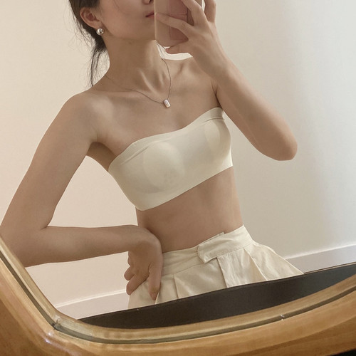 简约无钢圈兔耳朵乳胶无肩带