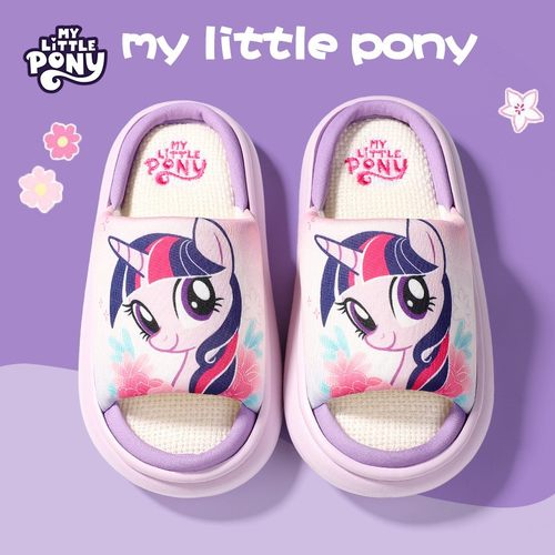 小马宝莉亲子款亚麻拖鞋春秋居家