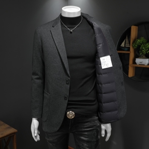 2025冬款男士西服羽绒90白鸭绒-D252-8212P255假模