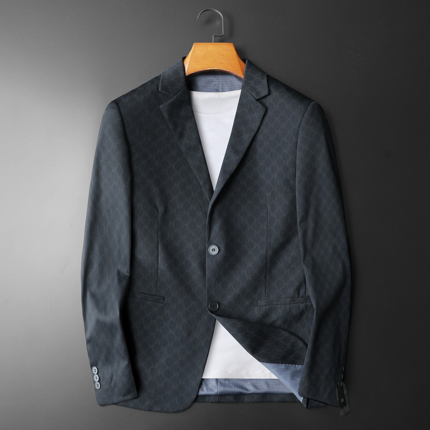 2026四季款男士修身西服-电商D252-2502-P165平铺图片