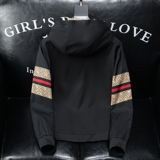 电商D2521811P140沙发2024秋款拼色连帽男士夹克衫，男装夹克，电商D252