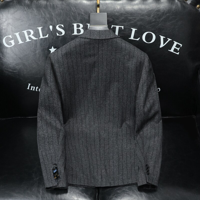 2026条纹男士修身西服外套-电商D252-6999P165沙发,男装西服,电商D252