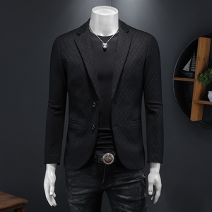 2026春款男士修身西服外套 电商D252-10268P170假模图片