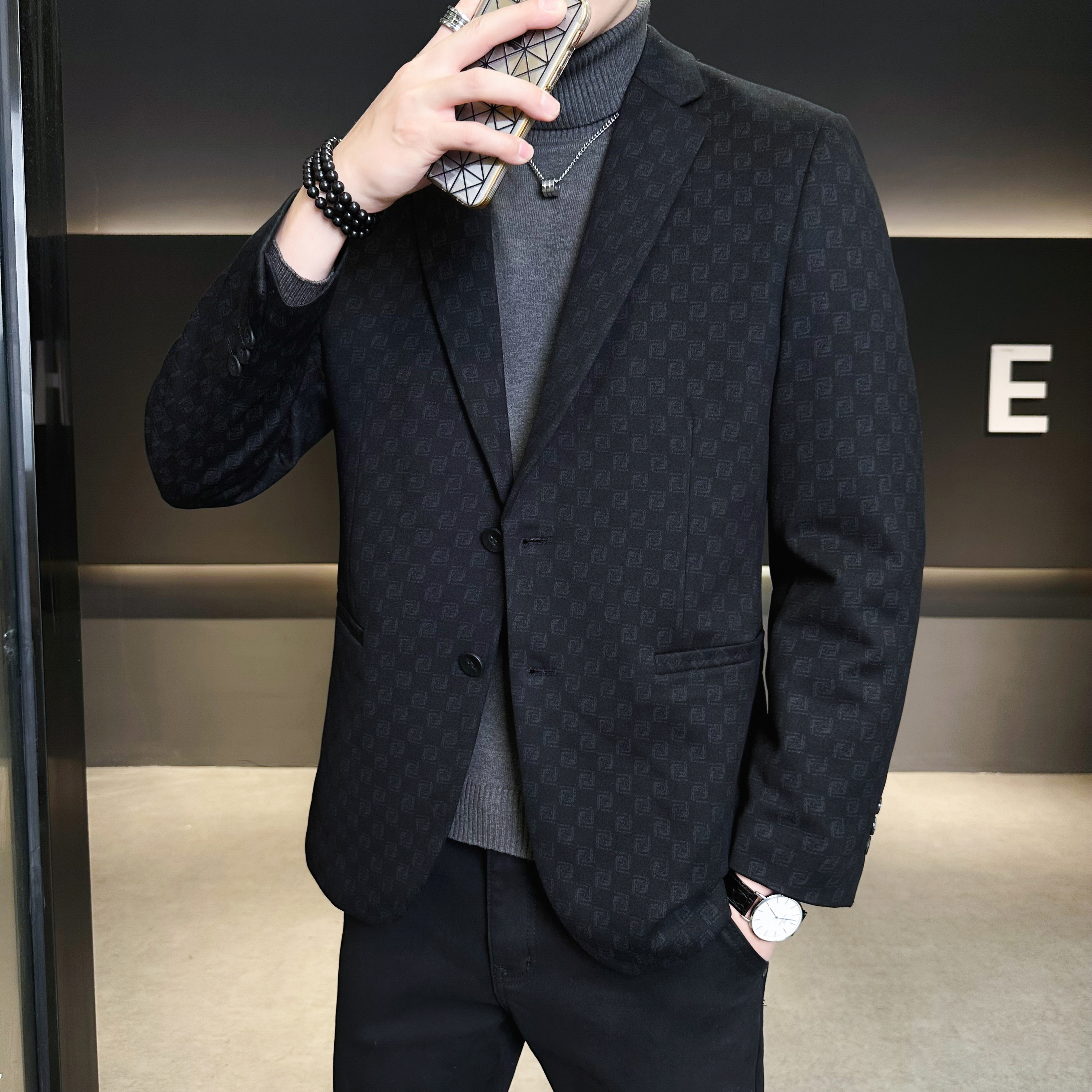 2025冬款男士西服羽绒90白鸭绒-D252-8209P255真模,男装西服,电商D252 2025冬款男士西服羽绒90白鸭绒-D252-8209P255真模,男装西服,电商D252