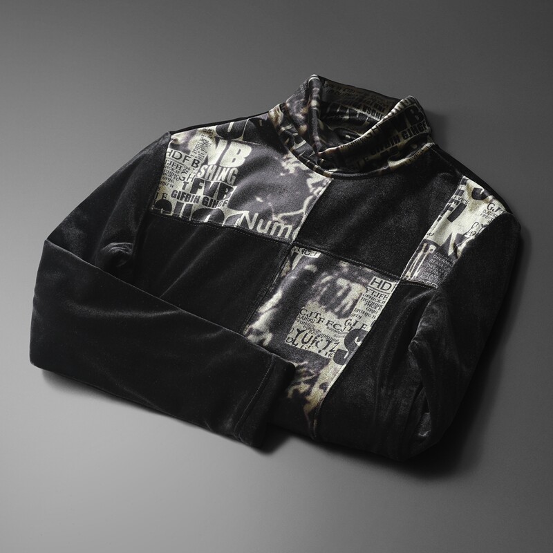 2025冬款韩绒双层加绒加厚高领打底衫-电商D252-5903P95平铺,男装T恤,电商D252