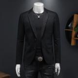 2025男士时尚修身西服外套-电商D252-10267P170假模图，商品下架区，电商D252