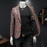 2026春款提花·男士修身西服外套-电商D2523332P160假模，男装西服，电商D252