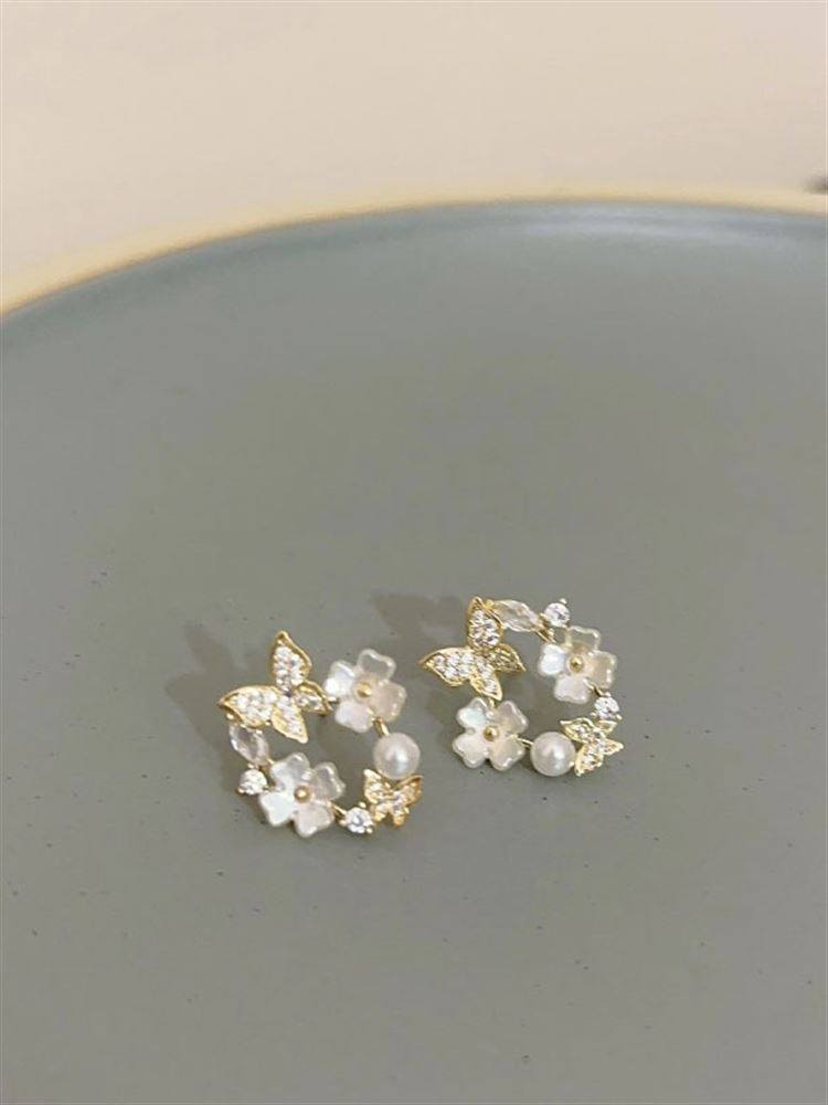 奥特莱斯品牌折扣店撤柜清仓捡漏锆石贝壳花朵耳钉outlets女配饰,居家布艺,珠子/钻饰/花朵等配饰,淘宝优惠券,粉丝福利购,淘宝优惠卷