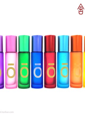 喜舍香遇玻璃10ml分装彩色滚珠瓶
