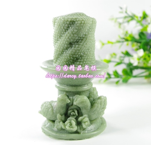 厚软硅胶模具 手工皂模 DIY蜡烛模型 婚庆系列柱形花台