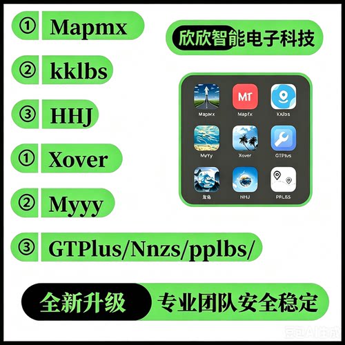 Xover/Mapmx/HHJ/MyYy/龙佑/GTPlus/kklbs升级工具pplbs