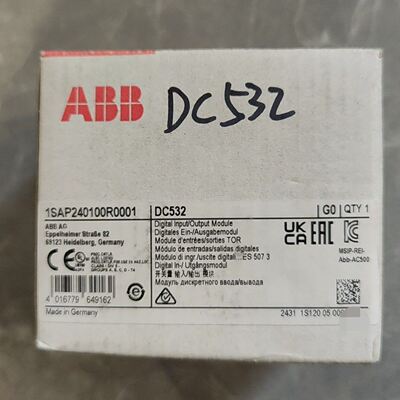 ABB DC532 数字输入输出模块，型号1SAP24010