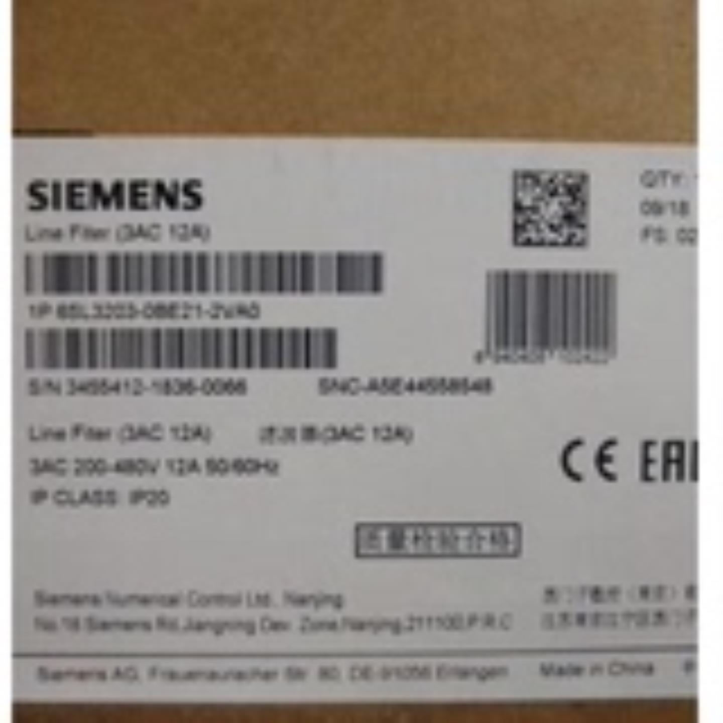 6SL3203-0BE21-2VA0 西门子V90 优质过滤器 6SL32030BE212VA0系列